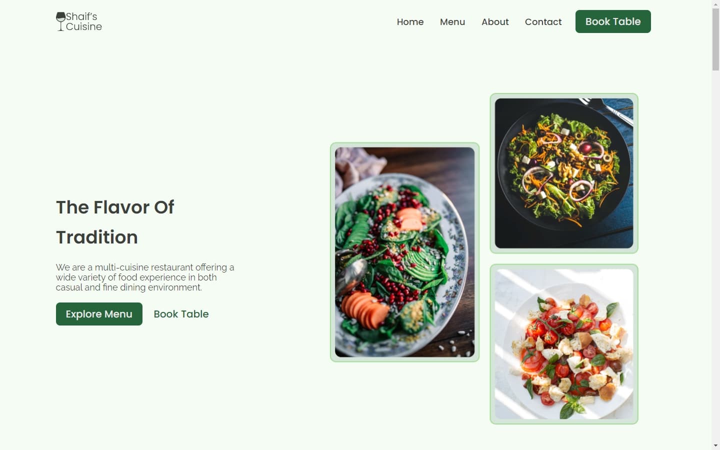 E-Restaurants UI